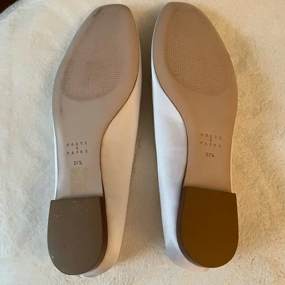 Porte & Paire Ivory / Cream Ballet Flats - EU 37.5 - Picture 3 of 3